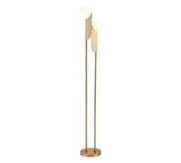 ZVALIEVYE Standing Tall Lamps Nordic Floor Lamp Iron Tall Lamps With 2 Glass Lampshade Standing Lamped Lamp Body High Pole Lamp Reading Light