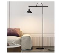 ZVALIEVYE Standing Tall Lamps Nordic Metal Floor Lamp With Hanging Lampshade And Marble Base Floor Light Study Standing Lamp For Bedroom Living Room Reading Light/Siyah/Dimmer Switch