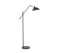 ZVALIEVYE Standing Tall Lamps Swing Arm Floor Lamp Nordic Adjustable Floor Light Industrial Vintage Retro Standing Lamp For Living Room Bedroom Office Reading Light/Aablack/Dimmer Switch