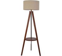 ZVALIEVYE Standing Tall Lamps Wooden Floor Lamp For Reading Standing Floor Light For Living Wood Standing Lamp With Shelf Reading Light/a/a