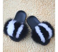 zvcv Muli Scarpe da Donna Tacco, Pantofole da Interno Pantofole di Lana per la casa Colore Femminile-Colore 1_44