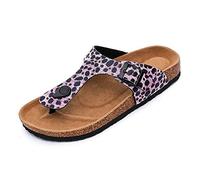 zvcv Pantofole da Spiaggia da Uomo, Scarpe flopp da Mucca a Fondo Medio Comodo Fondo Antiscivolo-Rosa_38