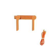 ZVD Caricabatterie Super Veloce 240W con Supporto Girevole a 360°, Porta Cavi da Viaggio, Supporto Cellulare, Creative Cables,Ufficio, Auto e Viaggi, Supporto per Cellulare (Arancione)