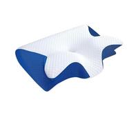ZVD Cuscino Ortopedico Anti-Russamento per Apnea Notturna,Cuscino Antirussamento,Apnea Notturna,Supporto Cervicale in Memory Foam,Traspirante,per Tutte le Posizioni di Sonno (Blu)