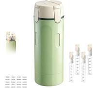 ZVD Dispenser da Viaggio 4 In 1,Flaconi con Pompetta Ricaricabili, A Prova di Perdite, per Articoli da Toeletta, Bottiglie da Viaggio per Shampoo, Lozioni, Balsamo, Gel Doccia (Verde)