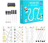 ZVD Esercizi Interattivi per Bambini, Educazione Precoce per Bambini, Giocattoli Educativi, Workbooklibro per Imparare a Scrivere Cancellabile, Pregrafismo Riutilizzabile, Prescolare (Blu)