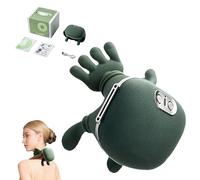 ZVD Massaggiatore Schiena e Coll,Massaggiatore Cervicale,Shiatsu Elettrico per Collo,Spalle e Schiena con Funzione Riscaldante,Per Alleviare Dolore Cervicale Ideale per Auto, Ufficio e Casa