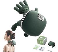ZVD Massaggio Master per spalle, massaggiatore Shiatsu per schiena e nuca, massaggiatore per collo e spalle con calore,cuscino massaggio per collo e spalle (verde)
