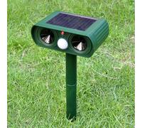 ZVD Repellente per Gatti da Esterno a Ultrasuoni e Flash Led, Ricarica Solare e Usb, Dissuasori per Gatti, Repellente per Gatti Impermeabile per Giardini e Campi - Facile da Installare (Quadrato)