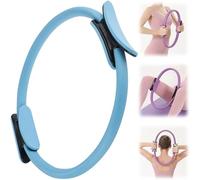 ZVD Ring Pilates, Cerchio Pilates, Cerchi per Pilates, Anello Flessibile Resistente con Maniglie Imbottite, Facile da Riporre, Doppio Manico per Circle Pilates, Yoga Gym Fitness Allenamento (Blu)