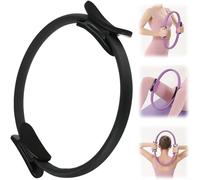 ZVD Ring Pilates, Cerchio Pilates, Cerchi per Pilates, Anello Flessibile Resistente con Maniglie Imbottite, Facile da Riporre, Doppio Manico per Circle Pilates, Yoga Gym Fitness Allenamento (Nero)