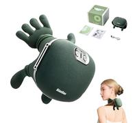 ZVD Siaasoo Massaggiatore Collo e Schiena Elettrico con Calore,3 Livelli Massaggio 2 Temperature Regolabili,Massaggiatore Cervicale Senza Fili Portatile per Donne Uomini, Regalo Natale (1 pezzo)