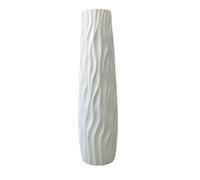 ZVD Vaso,Decorazioni Camera Da Letto,Portavaso Da Interno,Vasi Moderni Da Interno Design, Vaso Bianco/Nero/Grigio Per Fiori Secchi Alti, Rami O Composizioni Artificiali (Bianco)