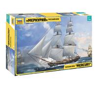 ZVEZDA 1/100 KIT BARCA NAVE RUSSIAN BRIG MERKURII 19TH MODELLINO AUTO STATICO