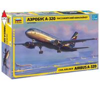 1:144 Zvezda Airbus A-320 Kit Z7003 Modellino