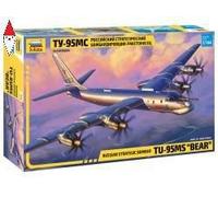 Zvezda Kit modellino aereo Tu-95MS Bear 1:144 in plastica 7038
