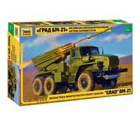 ZVEZDA 1/35 BM-21 GRAD ROCKET LAUNCHER KIT 1:35 CAMION VEICOLO MILITARE