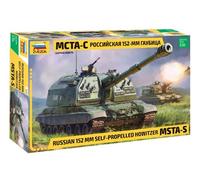 ZVEZDA 1:35 KIT MODELLINO CARRO ARMATO MILITARE RUSSIAN MSTA 2S19M2 PROPELLED