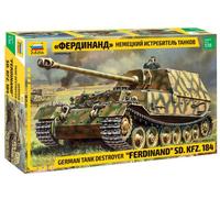 ZVEZDA 1/35 KIT VEICOLO MILITARE CARRO ARMATO FERDINAND SD.KFZ 184 MODELLINO