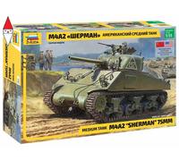 ZVEZDA 1/35 MEDIUM TANK M4A2 SHERMAN 75MM
