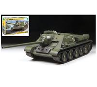 ZVEZDA 1/35 SOVIET SU-100 TANK DESTROYER KIT MODELLINO CARRO ARMATO