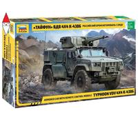 ZVEZDA 1/35 TYPHOON 4X4 K-4386 ARMOURED CAR WITH REMOTE CONTROL MODULE