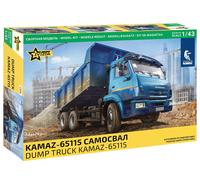 ZVEZDA 1/43 KIT CAMION KAMAZ DUMP TRUCK MODELLISMO MODELLINO STATICO DIECAST
