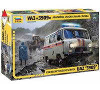 1:43 Zvezda Uaz 3909 Emergency Car Kit ZS43002 Modellino