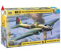 ZVEZDA 1/48 IL-2 SHTURMOVIK (MOD. 1943) SOVIET TWO-SEAT ATTACK AIRCRAFT