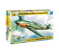 ZVEZDA 1/48 KIT AEREO MESSERSCHMITT BF 109 F2/F4 MODELLINO AUTO STATICO