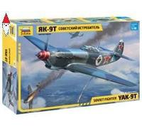 1:48 ZVEZDA Yakovlev Rk-9T Soviet Military Airplane Fighter 1942 Kit ZS4831