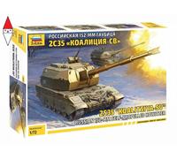 2S35 Koalitsiya-sv Russian 152mm Self-Propelled Howitzer Tank 1:72 Plastic Kit