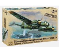 ZVEZDA 1/72 GERMAN BOMBER JUNKERS JU-88A4 KIT 1:72 MODELLINO AEREO STATICO