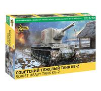 ZVEZDA 1/72 KIT CARRO ARMATO MILITARE KV 2 HEAVY SOVIET TANK WWII MODELLINO AUTO