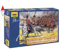 Guard Cossack 1812-14 1:72 Figure Plastic Model Kit ZVEZDA