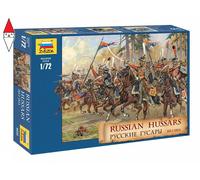 ZVEZDA 1/72 RUSSIAN HUSSARS 1812-1814
