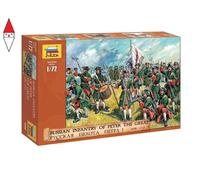ZVEZDA 1/72 RUSSIAN INFANTRY OF PETER THE GREAT 1698 - 1725
