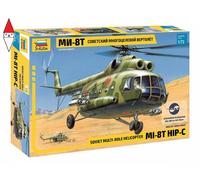 1:72 Zvezda Mil Mi-8t Soviet Helicopter Kit Z7230 Modellino