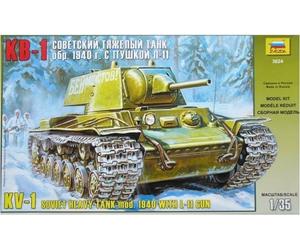 ZVEZDA 3624 MODELLO MILITARE KV-I CON CANNONE L-11 MOD 1940 1/35