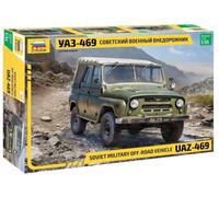 Uaz 469 Soviet Military Off-Road Vehicle 1:35 Plastic Model Kit ZVEZDA