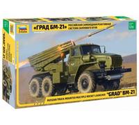 ZVEZDA 1/35 RUSSIAN TRUCK-MOUNTED MULTIPLE ROCKET LAUNCHER GRAD BM-21