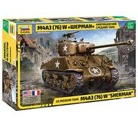 M4 A3 (76mm) Sherman US Medium Tank 1:35 Plastic Model Kit ZVEZDA