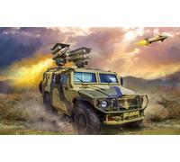 ZVEZDA 3682 MODELLO MILITARE A GAS TIGER CON MISSILI KORNET 1/35