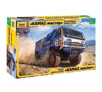 Zvezda 43005 Kamaz Rallye Truck, Scala 1/43, Plastic Model Kit, Modello in Plastica da Montare, Modellismo