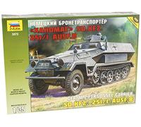 Zvezda 500783572 - Modellino veicolo speciale della seconda guerra mondiale Hanomag 251/1 modello B, scala: 1:35