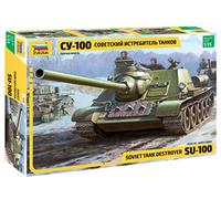1:35 Zvezda Soviet S.P.Gun Su-100 (New Molds) Kit ZS3688 Modellino