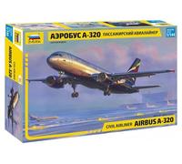 1:144 Zvezda Airbus A-320 Kit Z7003 Modellino