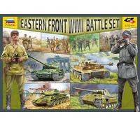 Zvezda 5203 Battle Set: Eastern Front WWII, Scala 1/72, Plastic Model Kit