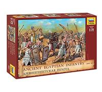 Zvezda 530008051 Ancient Egyptian Infantry 2000 B.C - Kit per modellismo, in plastica, da assemblare, Riproduzione dettagliata