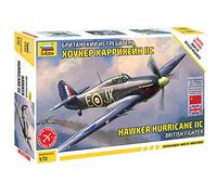 Zvezda Kit di modellismo in plastica Hawker Hurricane Mk II C Scala 1/72